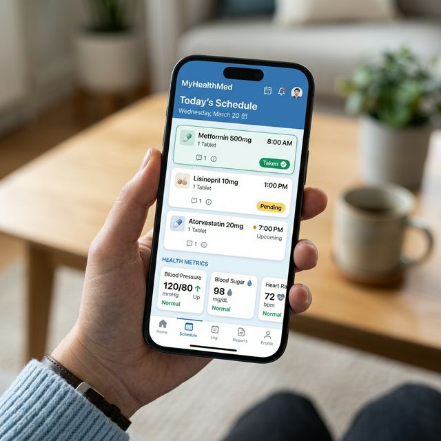Step 1: Adding medication in smartphone app
